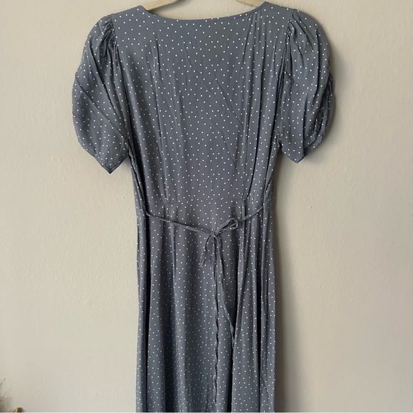 Madewell Leedra Button-Front Midi Dress in Dot Size 6 - Picture 11 of 11